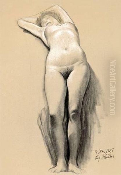 Weiblicher Akt Oil Painting by Richard Muller