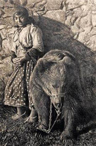 Junge Frau Mittanzbar Oil Painting by Richard Muller