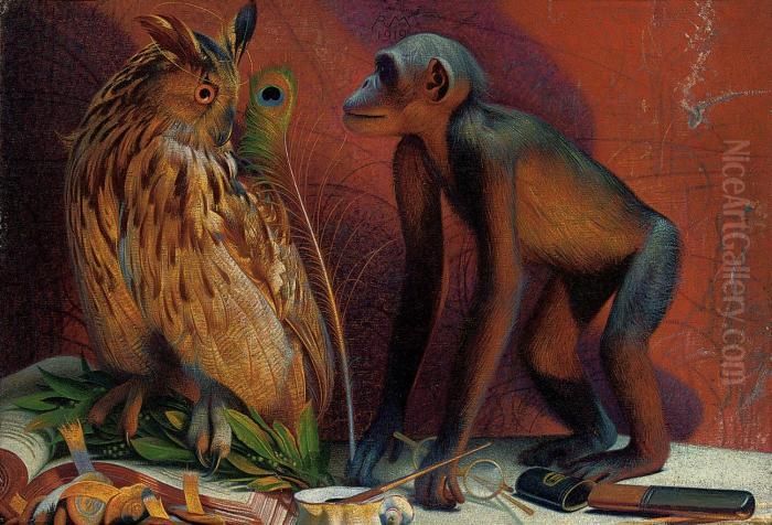 The Aspiration For Knowledge Oil Painting by Richard Muller