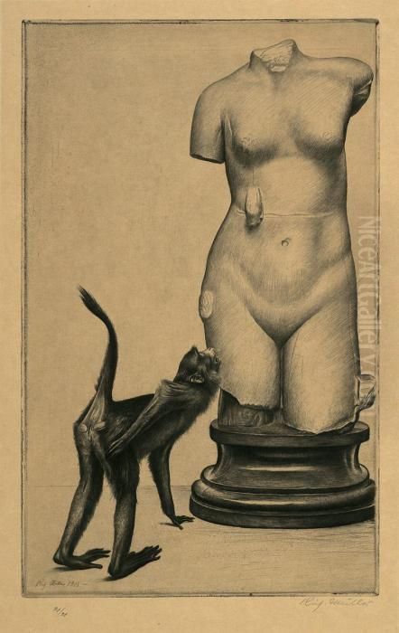 In Hellster Begeisterung Oil Painting by Richard Muller