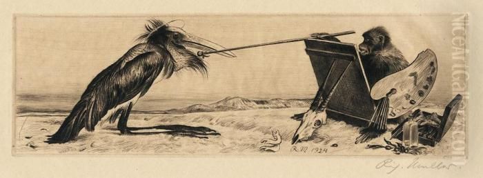 Der Kunstler Oil Painting by Richard Muller