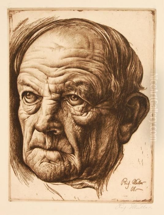 Kopf Sieland Oil Painting by Richard Muller