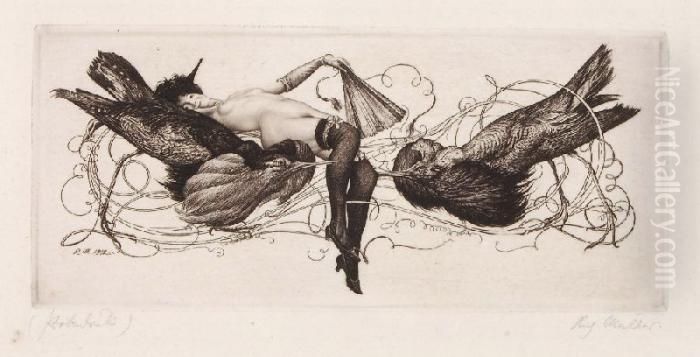 Rivalen Oil Painting by Richard Muller