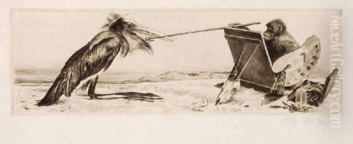 Der Kunstler Oil Painting by Richard Muller