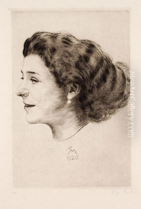 Frau Morawe Oil Painting by Richard Muller