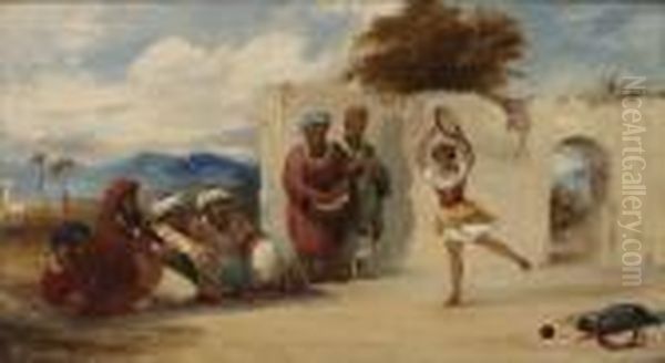 Arabisk Figurscen Oil Painting by William James Muller