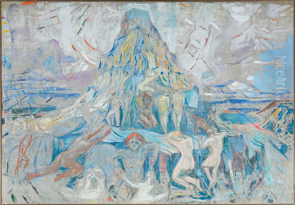 Towards The Light Oil Painting by Edvard Munch