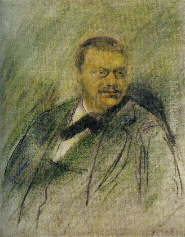Gunnar Heiberg Oil Painting by Edvard Munch