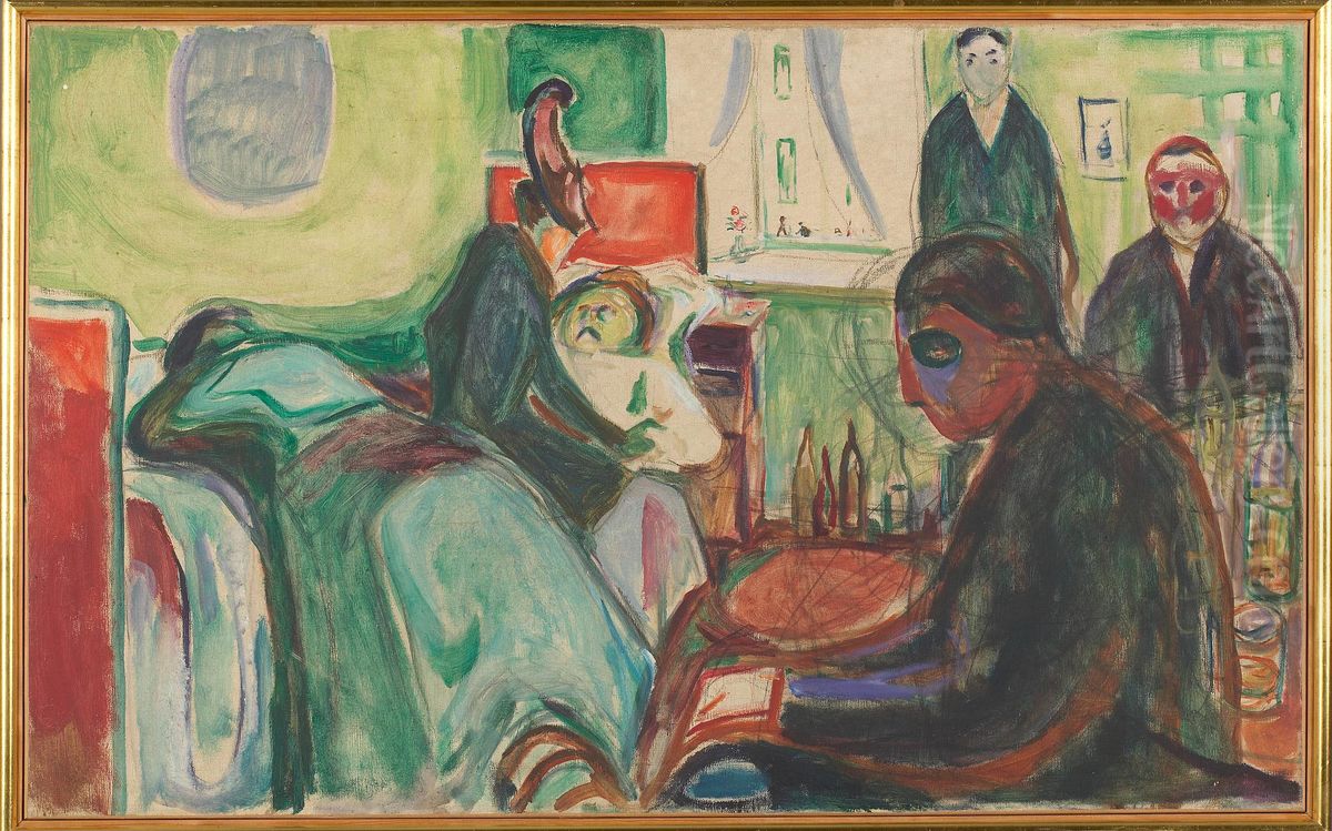 The Death Of The Bohemian Oil Painting by Edvard Munch