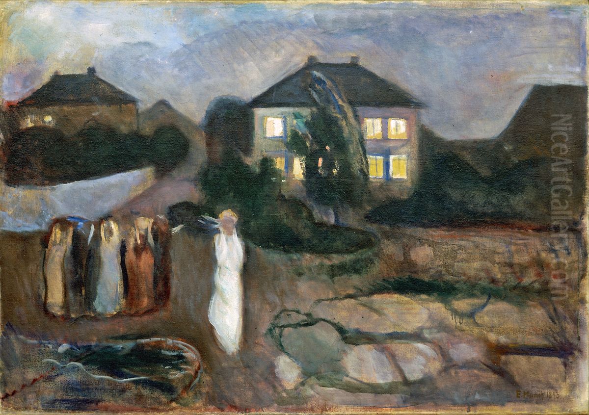 The Storm Oil Painting by Edvard Munch