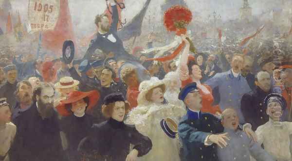 17 October 1905, 1906-1911 Oil Painting by Repin Iliya