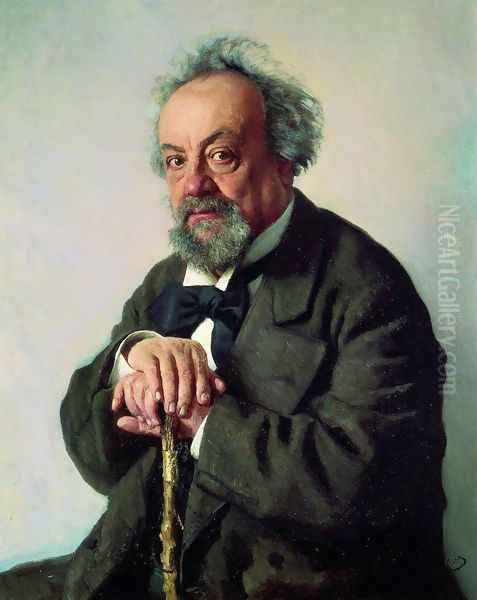 Aleksey Pisemsky Oil Painting by Repin Iliya