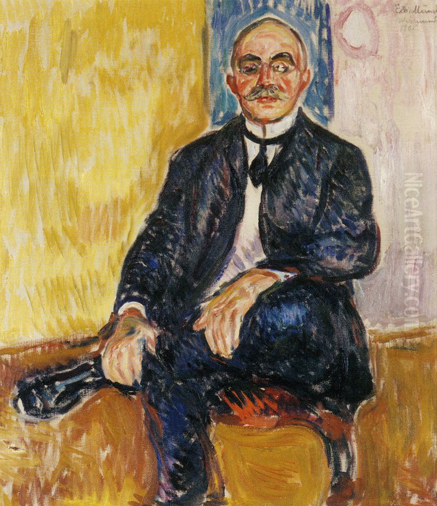 Gustav Schiefler Oil Painting by Edvard Munch