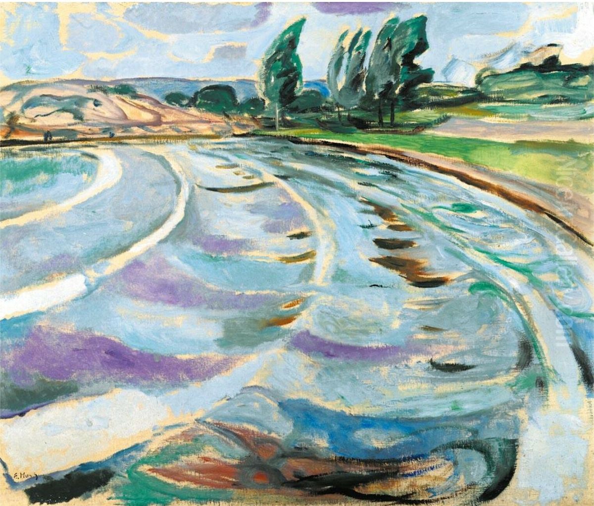 The Wave Oil Painting by Edvard Munch