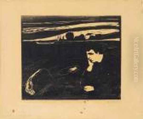 Melancholy Iii Oil Painting by Edvard Munch
