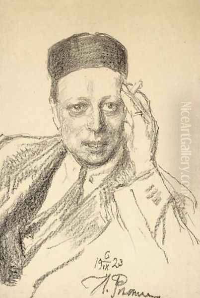 Portrait of Voinov Oil Painting by Repin Iliya