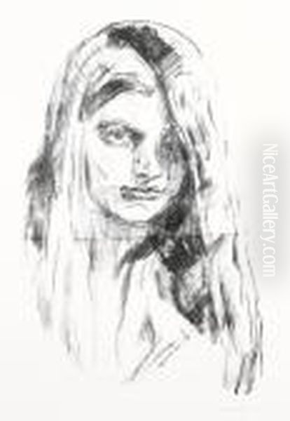 Eva Kittelsen Oil Painting by Edvard Munch