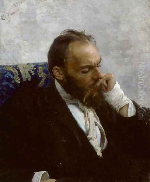 Portrait of Professor Ivanov Oil Painting by Repin Iliya