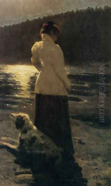Moonlight Oil Painting by Repin Iliya