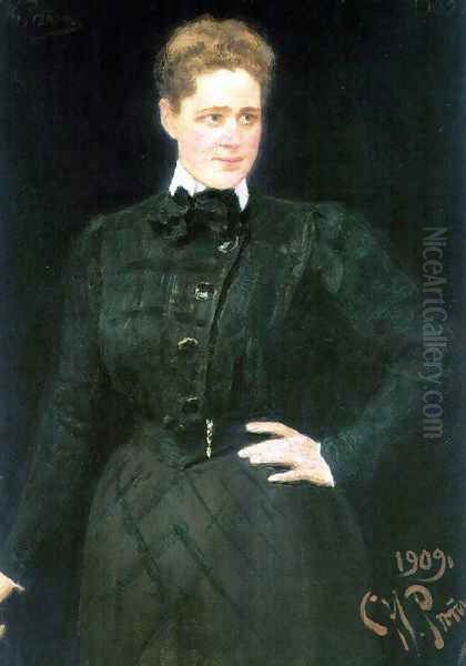 Portrait of countess Sophia Vladimirovna Panina Oil Painting by Repin Iliya