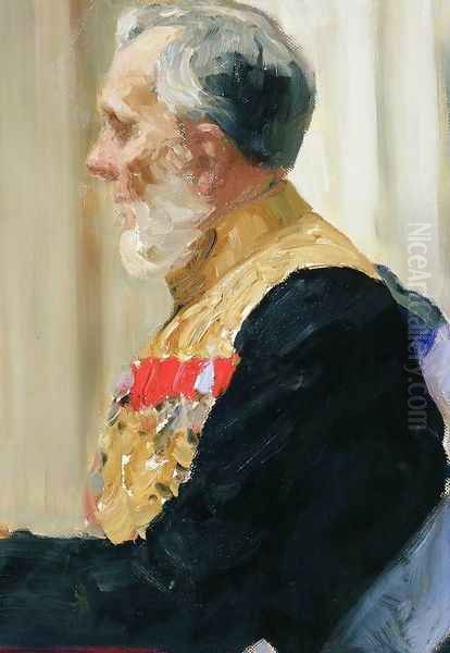 Portrait of Secretary of State and member of State Council Count Konstantin Ivanovich Palen Oil Painting by Repin Iliya