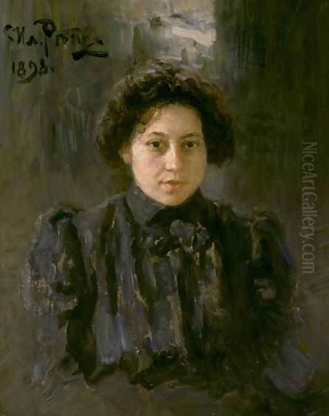Portrait of the artist's daughter Nadezhda Oil Painting by Repin Iliya