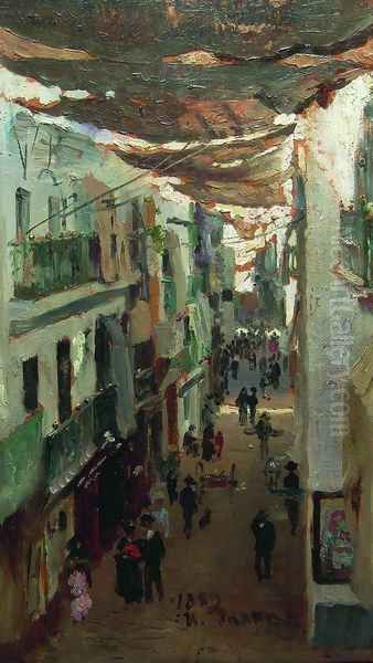 Street of the Snakes in Seville Oil Painting by Repin Iliya