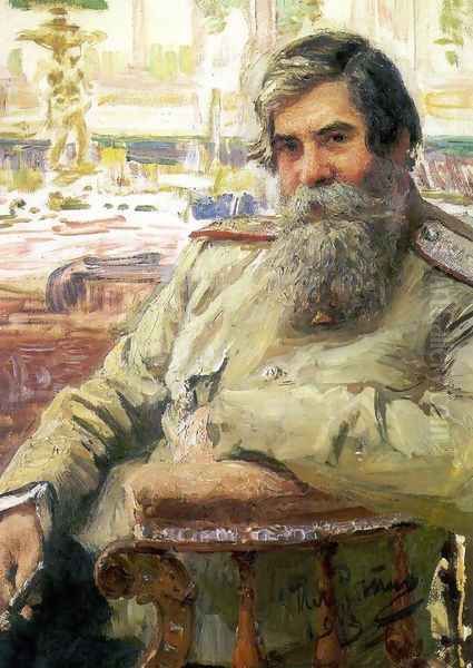Portrait of the neurophysiologist and psychiatrist Vladimir Mikhailovich Bekhterev Oil Painting by Repin Iliya