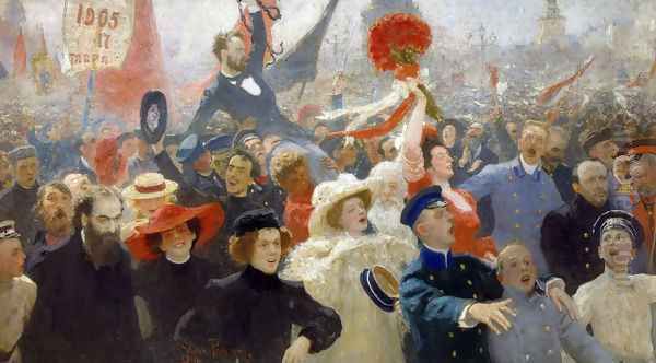 Demonstration on October 17, 1905 Oil Painting by Repin Iliya
