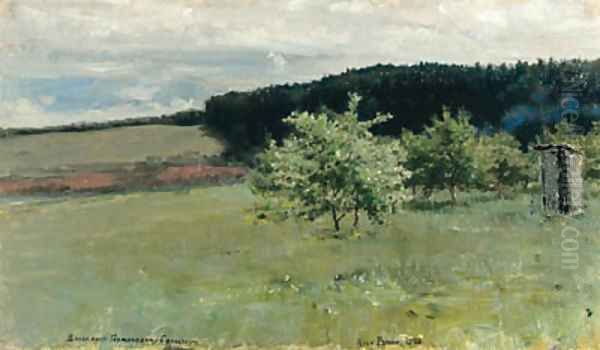 Apple Orchard in Spring Oil Painting by Repin Iliya