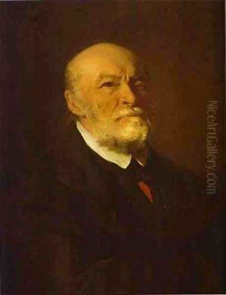 Portrait Of The Surgeon Nikolay Pirogov 1881 Oil Painting by Repin Iliya