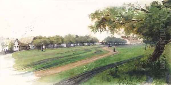 Summer - the Road from the Village Oil Painting by Repin Iliya