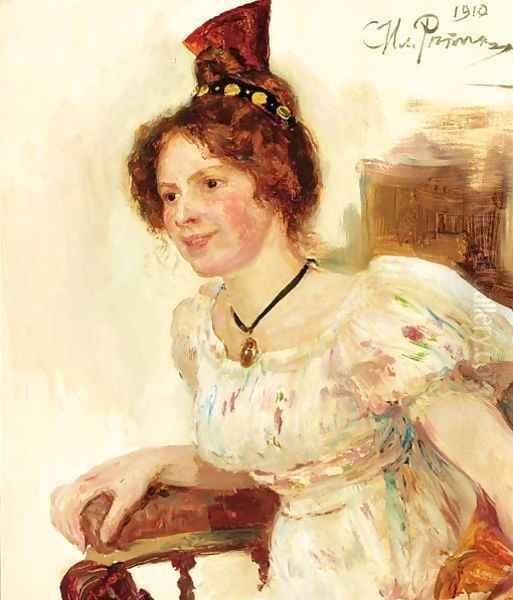 Portrait of Alice Trolle Oil Painting by Repin Iliya