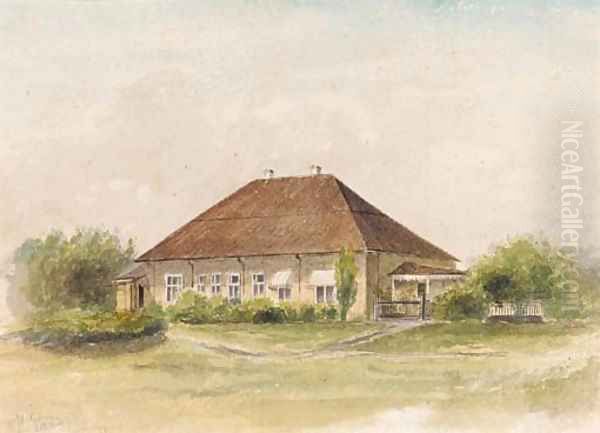 Summer - the House in the Country Oil Painting by Repin Iliya