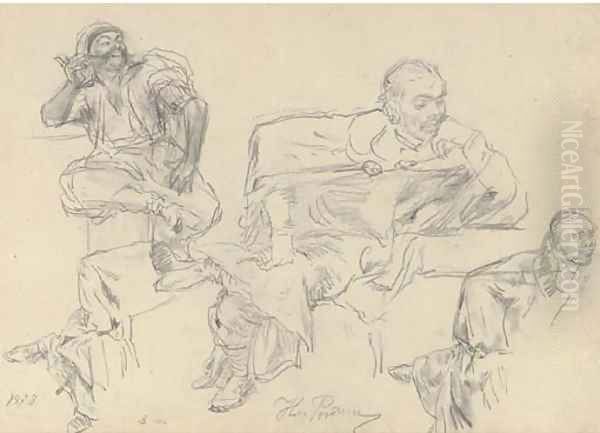 Figure studies Oil Painting by Repin Iliya