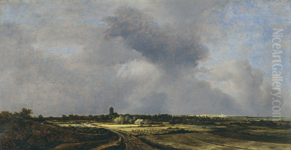 View Of Naarden Oil Painting by Jacob Van Ruisdael