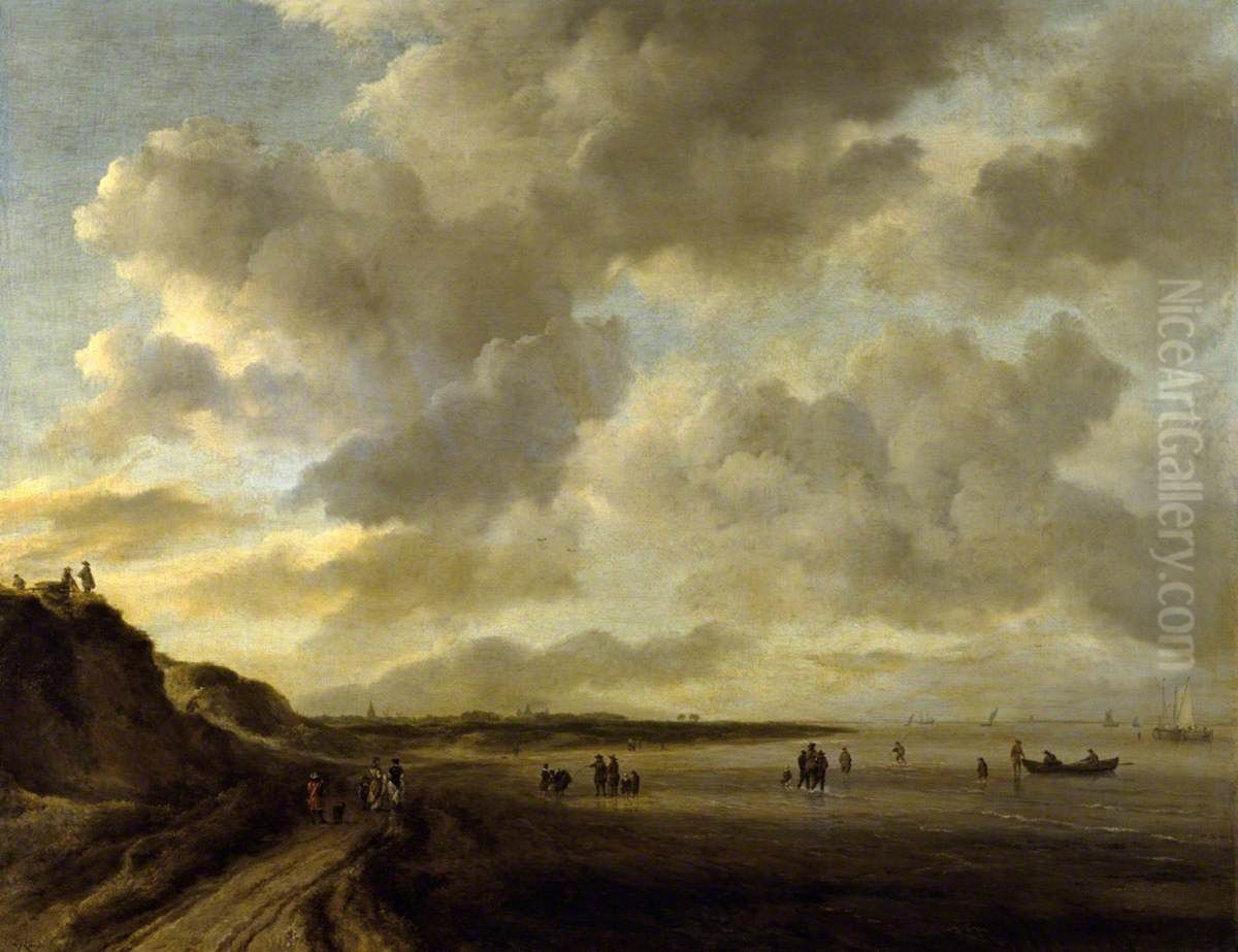 Beachscape with dunes Oil Painting by Jacob Van Ruisdael