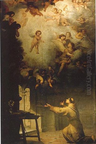 The Vision Of Saint Anthony Of Padua Oil Painting by Bartolome Esteban Murillo