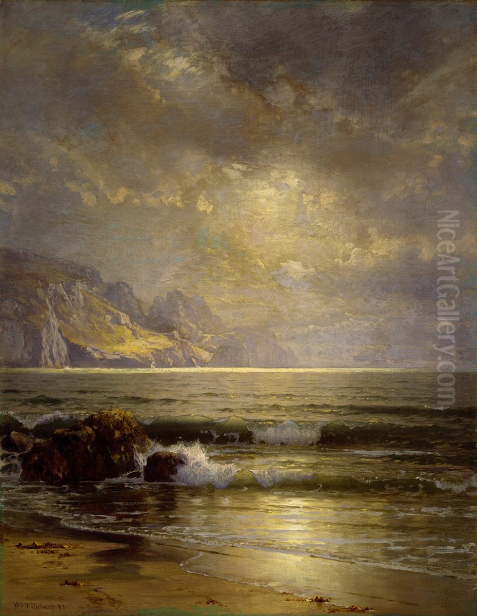 Seascape Oil Painting by William Trost Richards