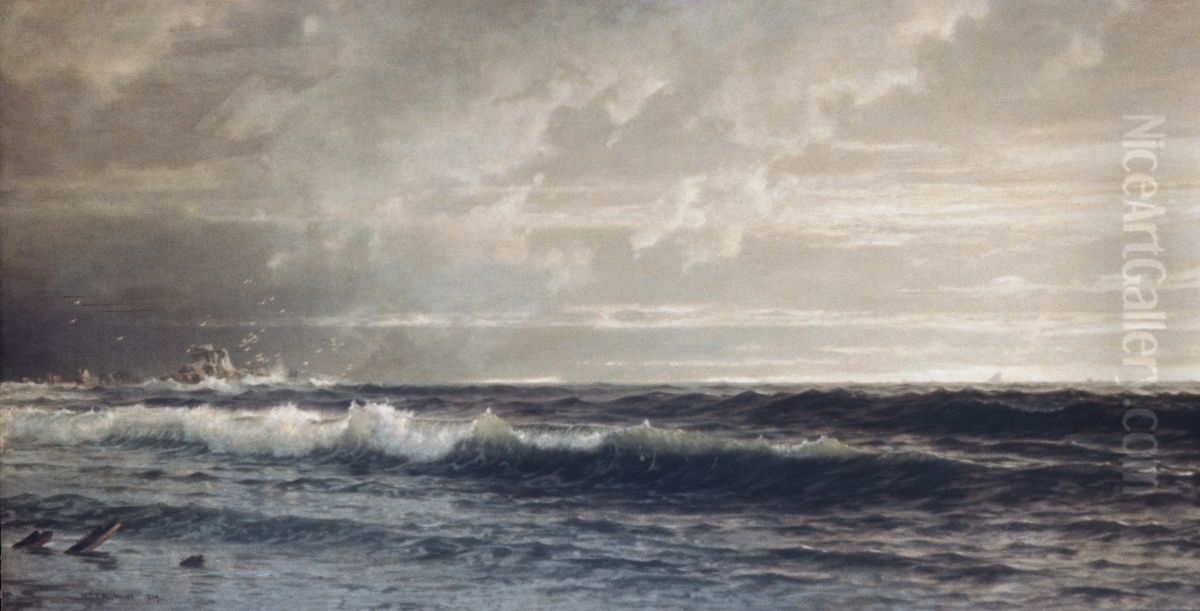Near Land's End, Cornwall Oil Painting by William Trost Richards