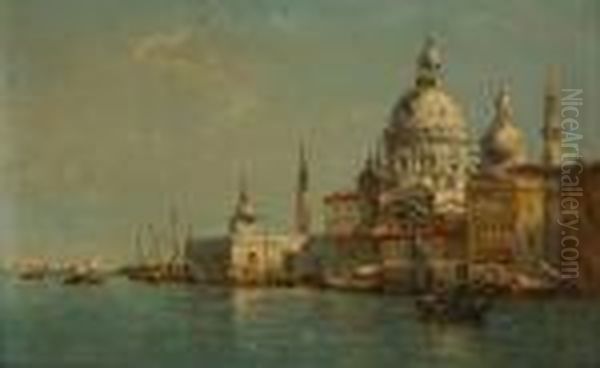 Vue De Venise Oil Painting by Francois Etienne Musin