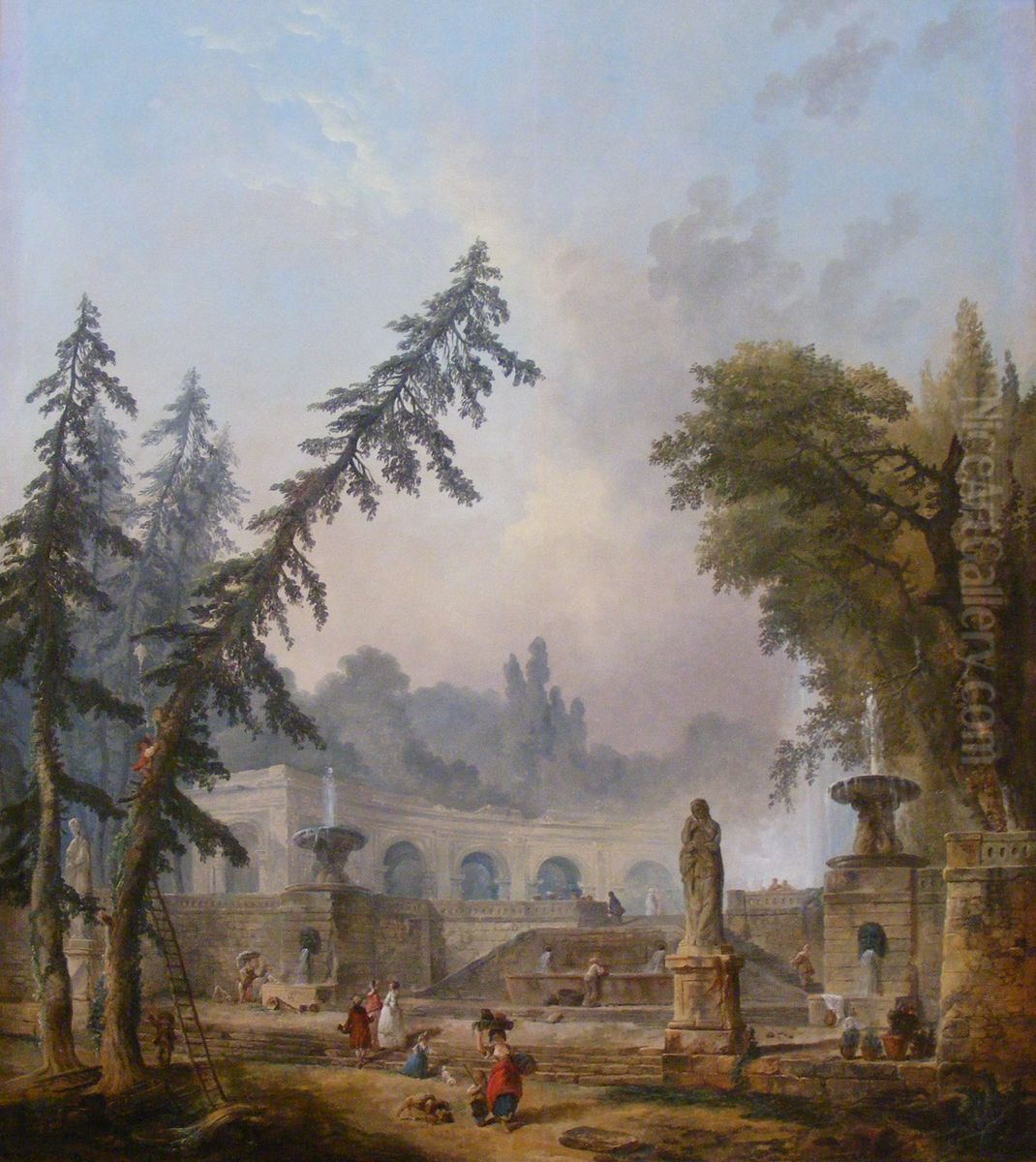 Landscape Oil Painting by Hubert Robert