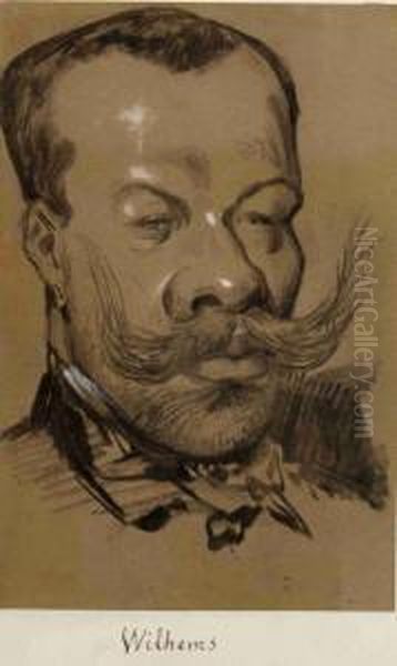 Florent Wilhems Oil Painting by Gaspard Felix Tournachon Nadar