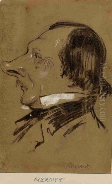 Auguste Mermet Oil Painting by Gaspard Felix Tournachon Nadar