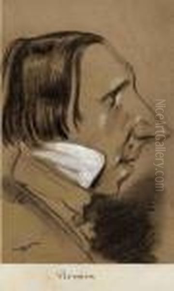 Auguste Romieu (1800-1855), Pantheon Nadar 136 Oil Painting by Gaspard Felix Tournachon Nadar