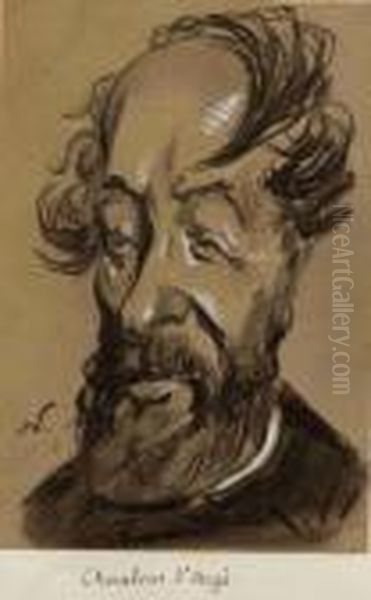 Auguste Philibert Chaalons D'arge, Pantheon Nadar 201 Oil Painting by Gaspard Felix Tournachon Nadar