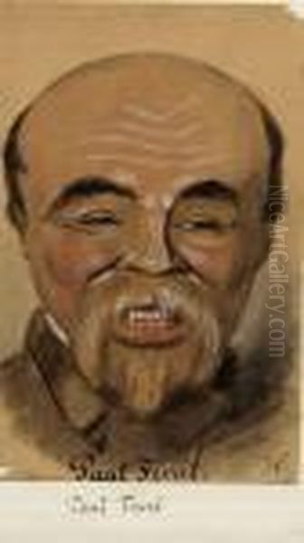 Paul- Henri Corentin Feval ( 1817- 1887), Pantheon Nadar 39 Oil Painting by Gaspard Felix Tournachon Nadar