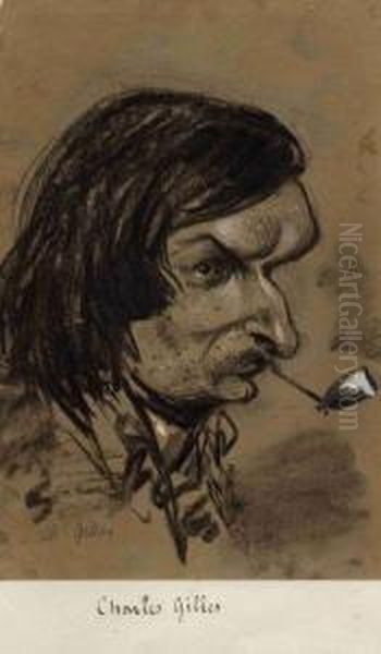 Charles Gilles (1820-1856), Pantheon Nadar 229 Oil Painting by Gaspard Felix Tournachon Nadar