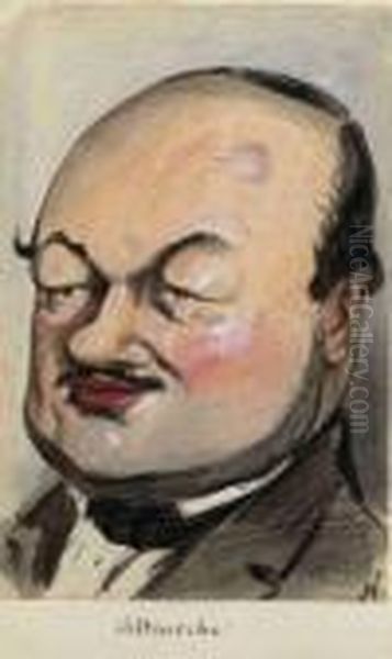 Marie-michel Altaroche (1811-1884), Pantheon Nadar 74 Oil Painting by Gaspard Felix Tournachon Nadar