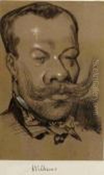 Florent Wilhems (1823-1905) Oil Painting by Gaspard Felix Tournachon Nadar